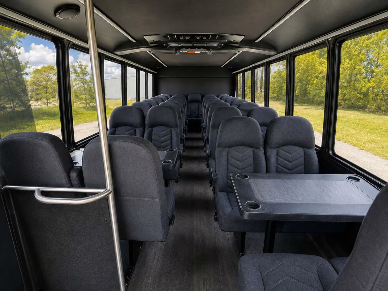15 35 passenger minibus inside